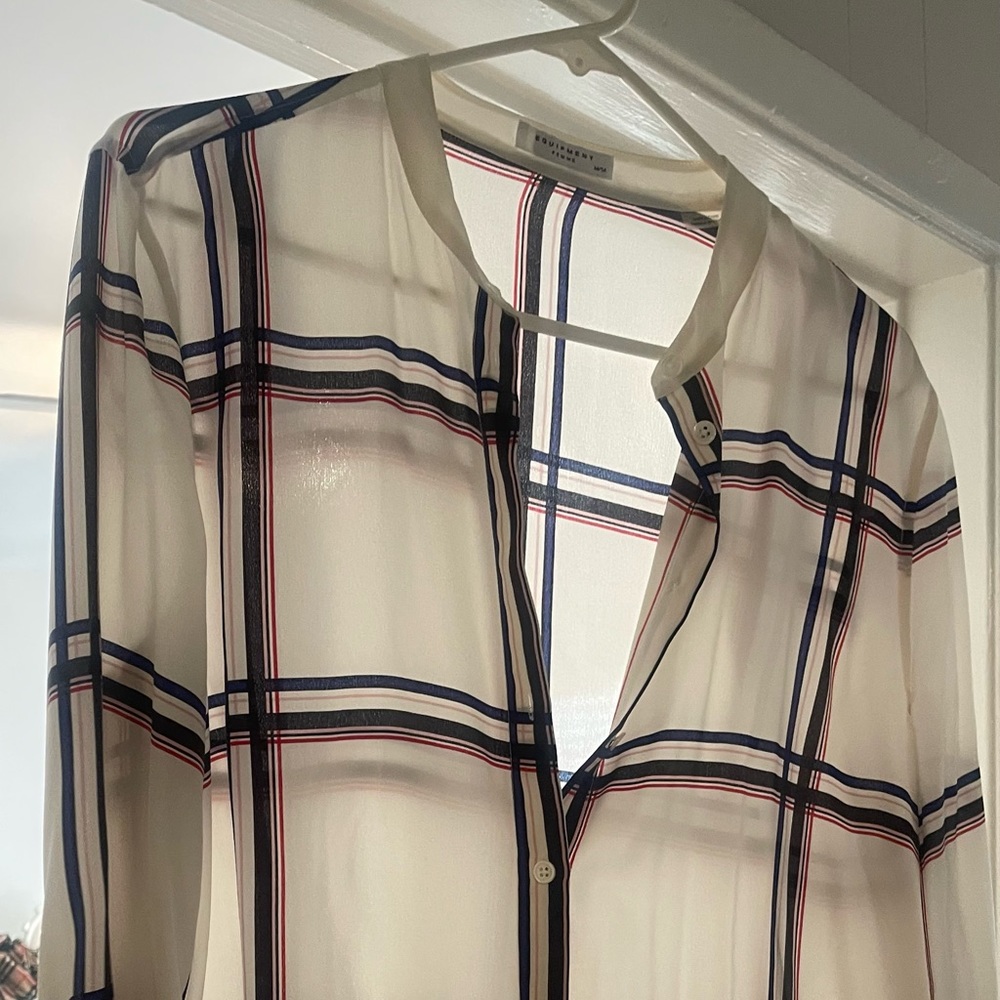 Equipment Size Medium Silk Top